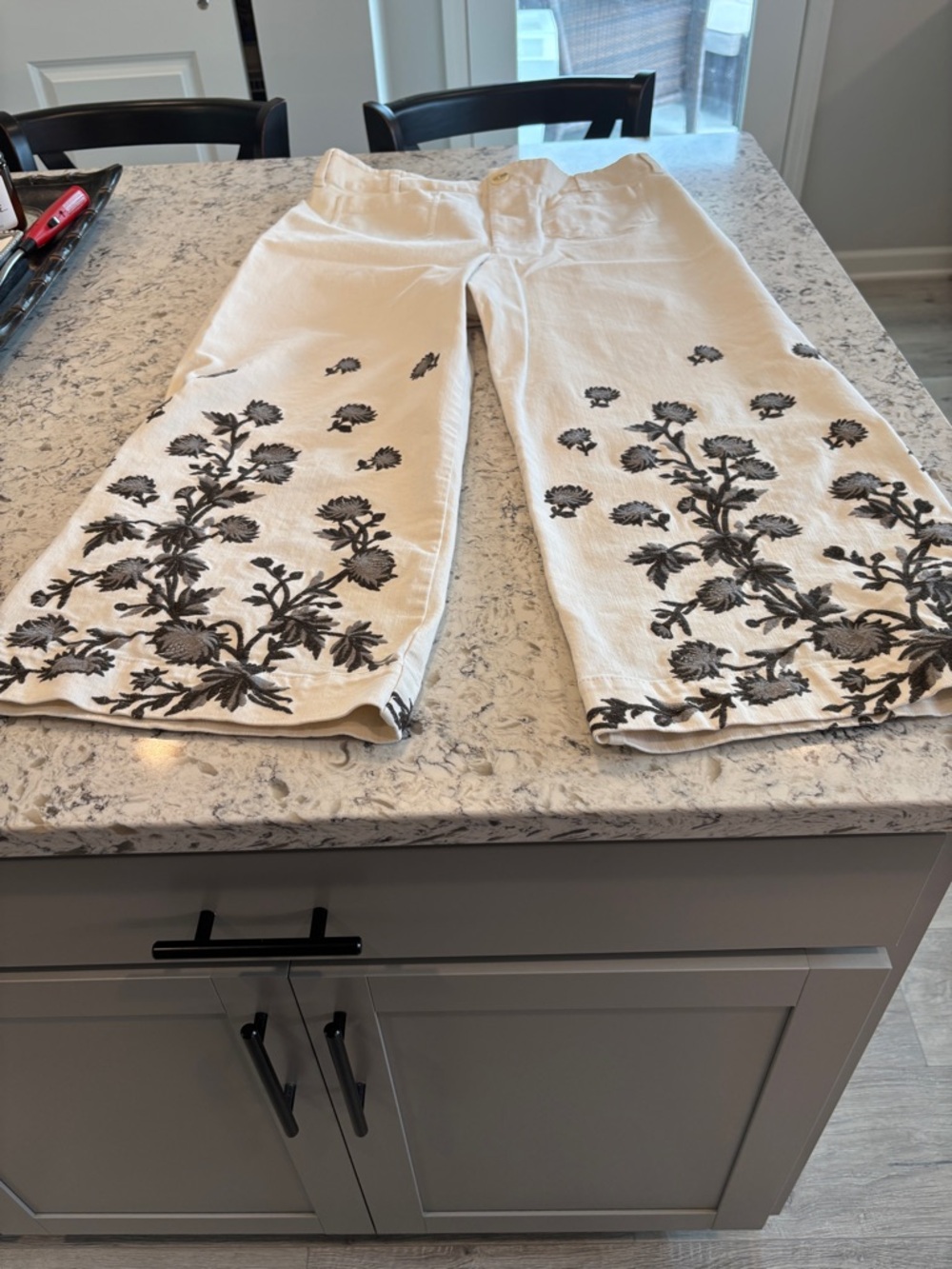 Maeve Colette High-Rise Wide-Leg Cropped Jeans 34 - Picture 2 of 8